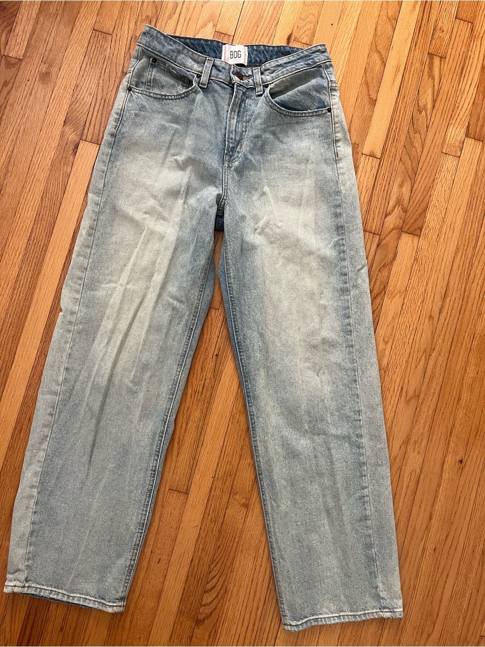 BDG Light Wash Straight-Leg Jeans